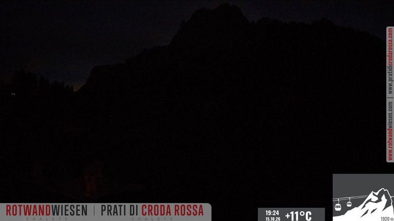 Webcam on the Croda Rossa meadows in the Tre Cime/Drei-Zinnen-Dolomites area